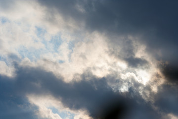 Fototapeta na wymiar Beautiful blue sky background. white clouds on a sunny day.