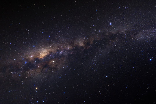 Fototapeta Clearly milky way galaxy with stars and space dust in the universe