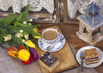 Tasty cake for valentine day