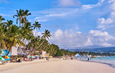White beach on Boracay island, Philippines