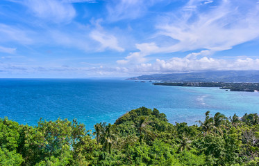 Fototapeta premium Boracay island aerial view, Philippines
