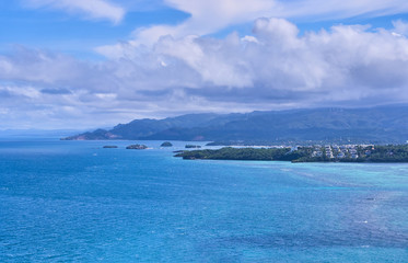 Naklejka premium Boracay island aerial view, Philippines