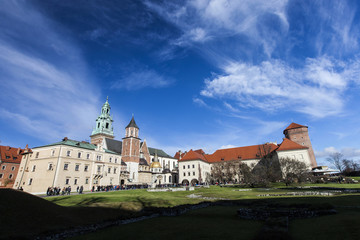 Fototapeta na wymiar Wawel Cracovia castle, Krakow, Poland