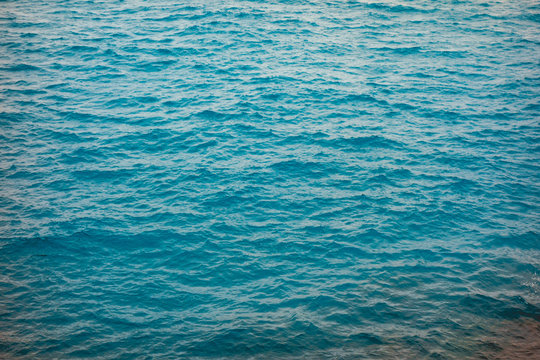 blue colored water texture of sea