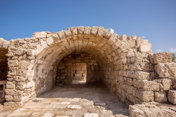 ruins of Caesarea in Israel