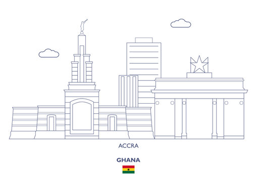 Accra City Skyline, Ghana