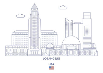 Los Angeles City Skyline, USA