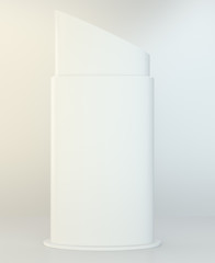 Street billboard poster stand. Advertising screen. 3d illustration