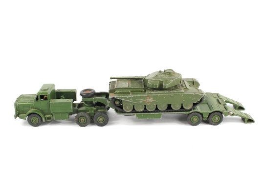 Vintage Toy Truck Ambulance Army Tank