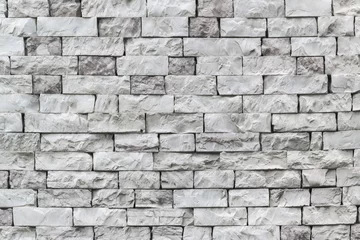 Photo sur Plexiglas Pierres Gray stone wall, stone tile, background, texture