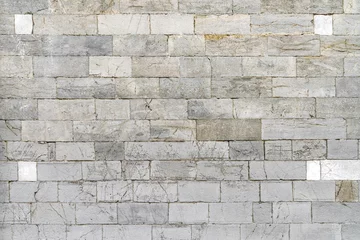 Crédence de cuisine en verre imprimé Pierres Gray stone wall, stone tile, background, texture