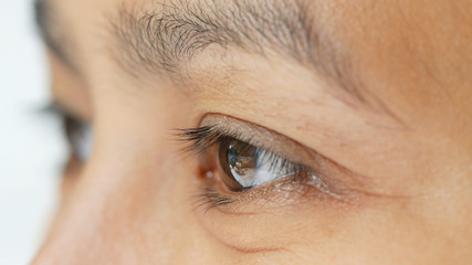 Close up women eye