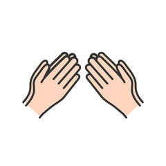 forgive each other for eid symbol. Simple monoline icon style for muslim ramadan and eid al fitr celebration.