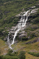 Fototapeta na wymiar The beauty of Norwegian waterfalls