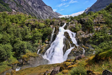 The beauty of Norwegian waterfalls