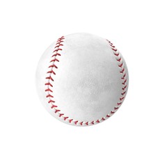 Professional Baseball Ball on white. 3D illustration