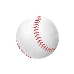 Professional Baseball Ball on white. 3D illustration