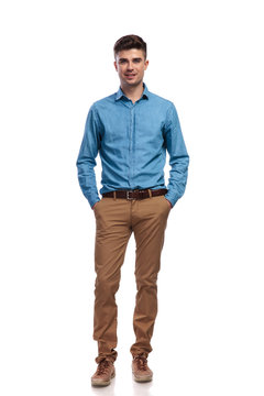 relaxed casual man with hands in pockets