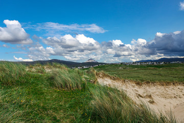 Landscape with the Errigal mountain in the background