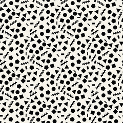 memphis style geometric seamless pattern