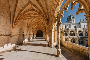 Jeronimos monastery in Lisbon, Portugal - obrazy, fototapety, plakaty