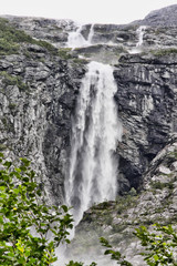 Obraz premium The beauty of Norwegian waterfalls