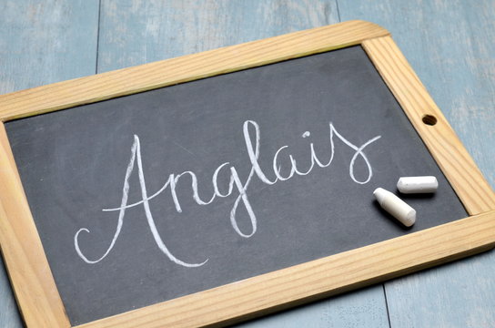 &ldquo;ANGLAIS&rdquo; sur ardoise