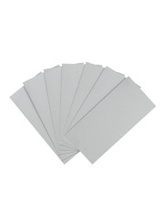blank white paper sheets stacked in the order isolated on white background