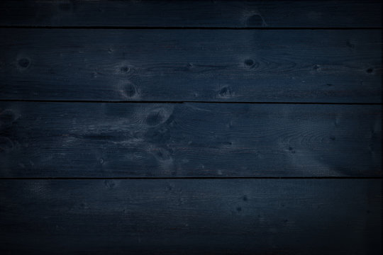 Wood Dark Navy Blue Texture