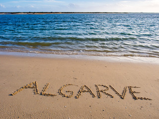 Beach near Fuseta in Algarve, Porugal