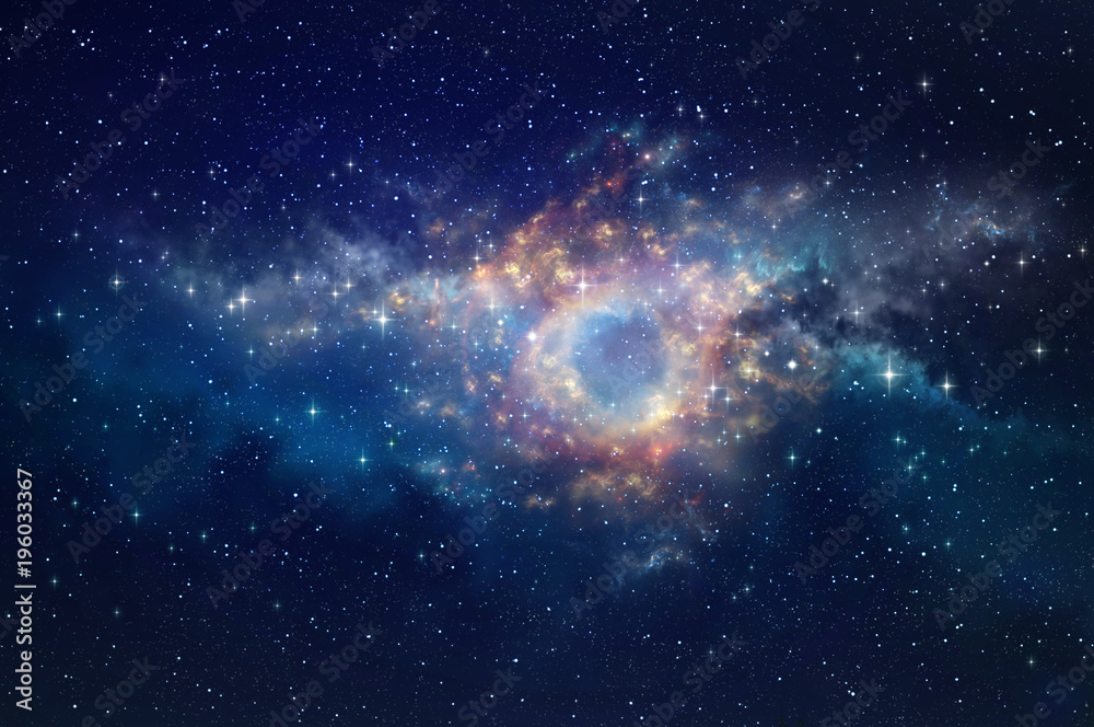 Wall mural space nebula background