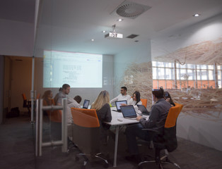 Startup business team at a meeting