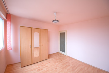 Detail of a room with a wardrobe