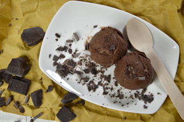 Gelato vegan al cioccolato