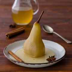 delicious poached pear