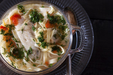 soup with homemade noodles