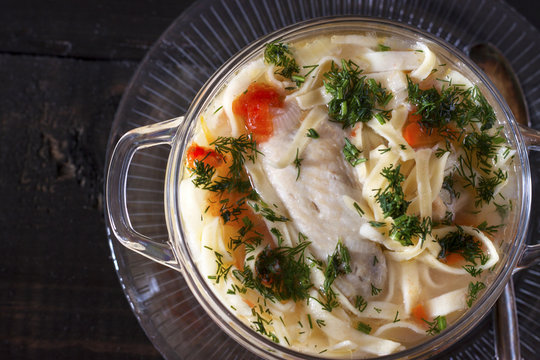 soup with homemade noodles