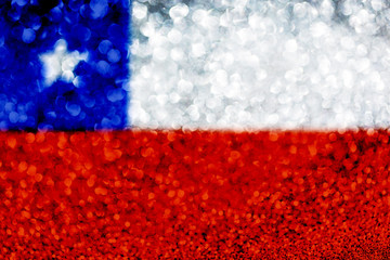 Chile flag glitter party celebration background