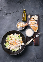 Home made caesar salad