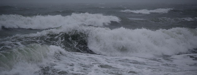 Maine Waves During Snow Stoirm