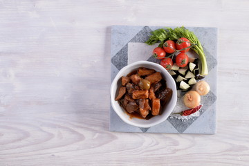 Sicilian caponata and seasoning