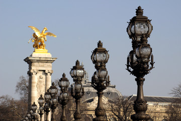 Fototapeta na wymiar Paris - Pont Alexandre III