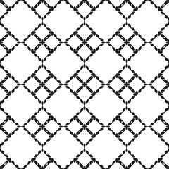 Black and White Seamless Ethnic Pattern