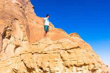 Eilat, Israel. Beautiful sea, beachs and mountais.