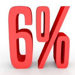 Six percent off. Discount 6 %.