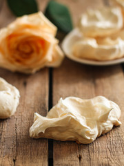 meringue - tasty are also beautiful a dessert