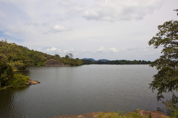 Sorabora lake in Sri Lanka