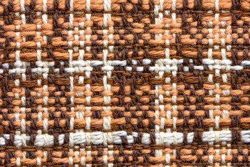 Old fabric background, textile texture, woven pattern