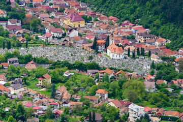 Fototapeta na wymiar Top Down View of Brasov
