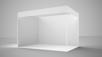 exhibition booth 3d rendering - 196046164
